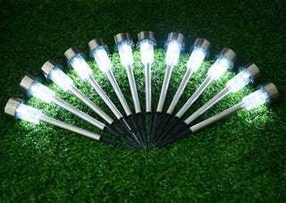 12 Solar Waterproof Garden Light Set
